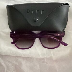 Diff Eyewear Purple Sunglasses